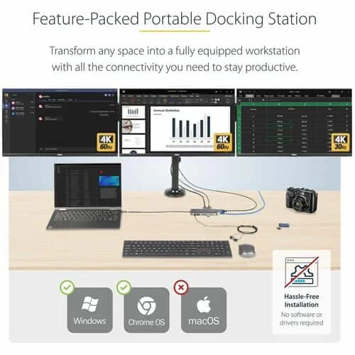 USB-C Triple-Monitor Multiport Adapter - 154B-USBC-MULTIPORT